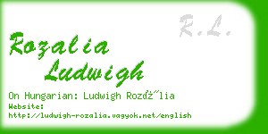 rozalia ludwigh business card